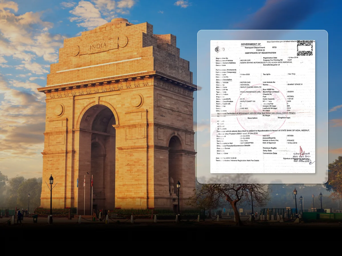 Ownership Transfer RC Transfer process in Delhi 2025 overview