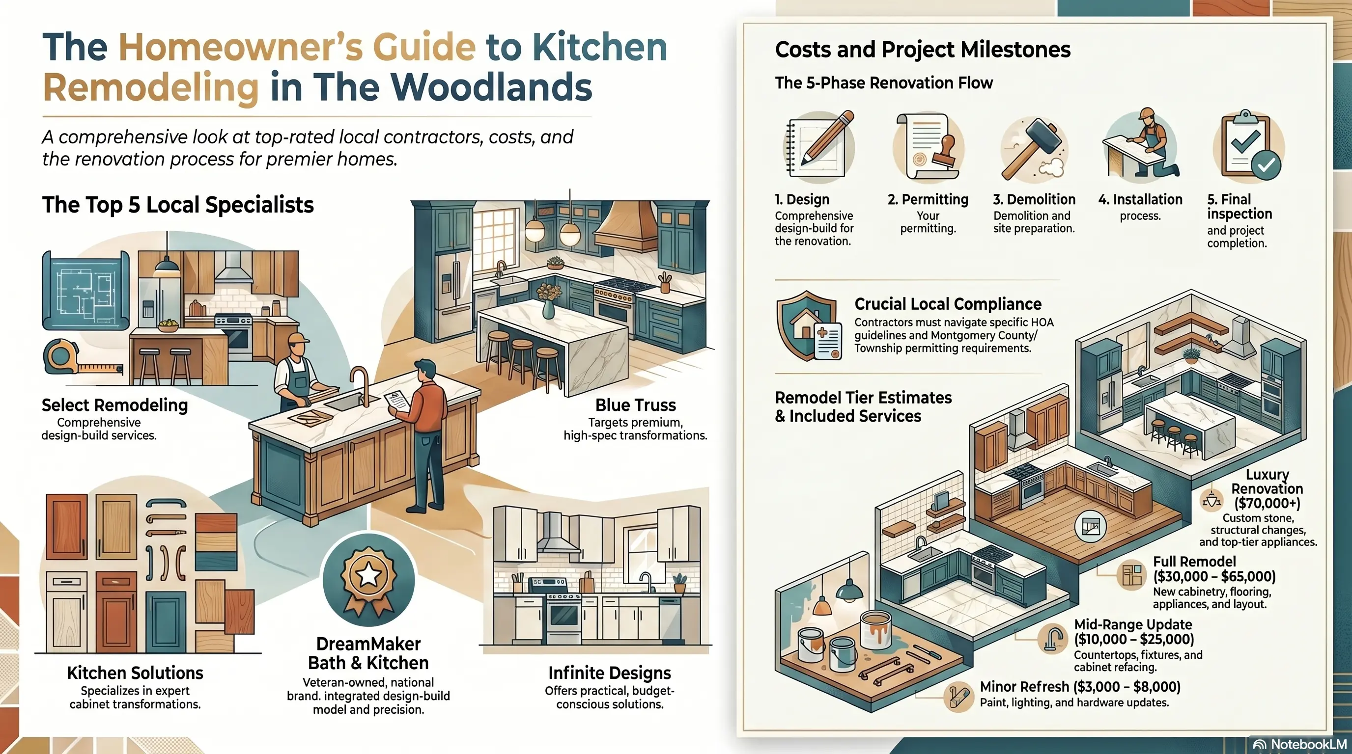 Top kitchen remodeling companies in The Woodlands Texas