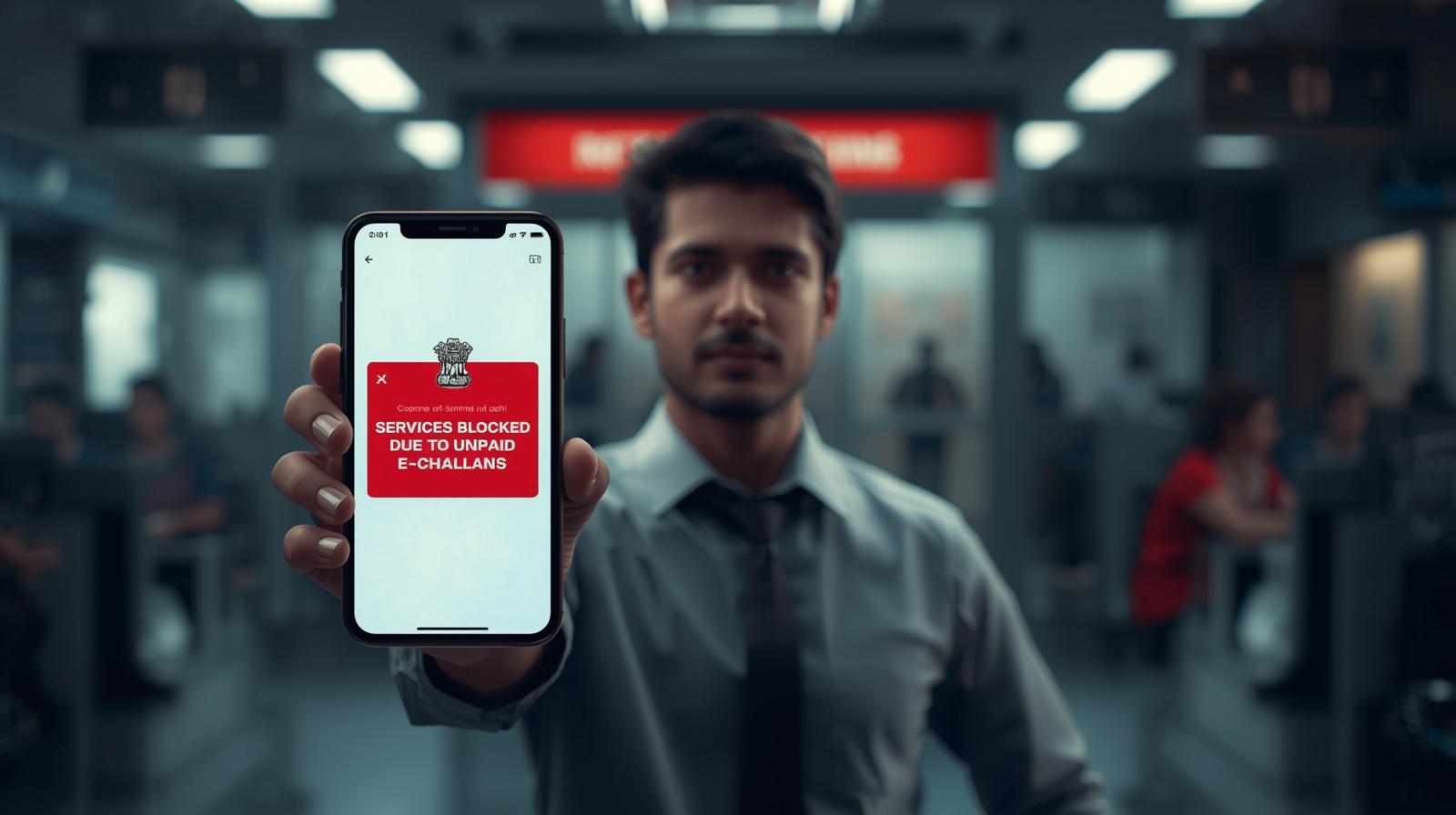 Delhi RTO services blocked due to unpaid e-challans in 2025