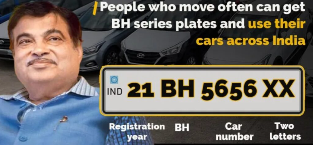 Convert DL number plate to BH Series in Delhi 2026
